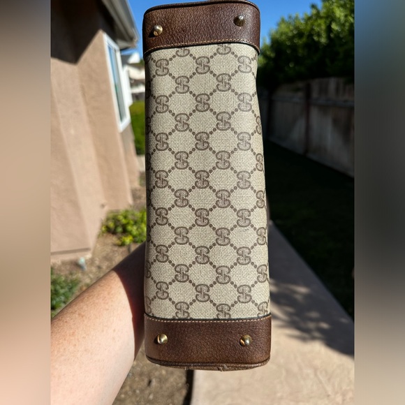 Vintage Gucci Monogram Handbag with COA - Picture 12 of 16